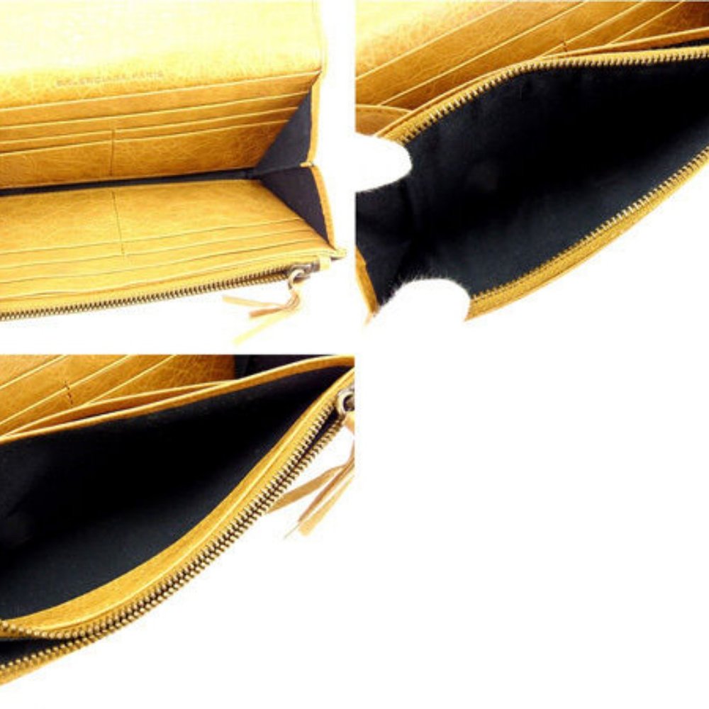 Balenciaga Wallet Purse Long Wallet Beige Woman Authentic Used Y4601 - Picture 4 of 6